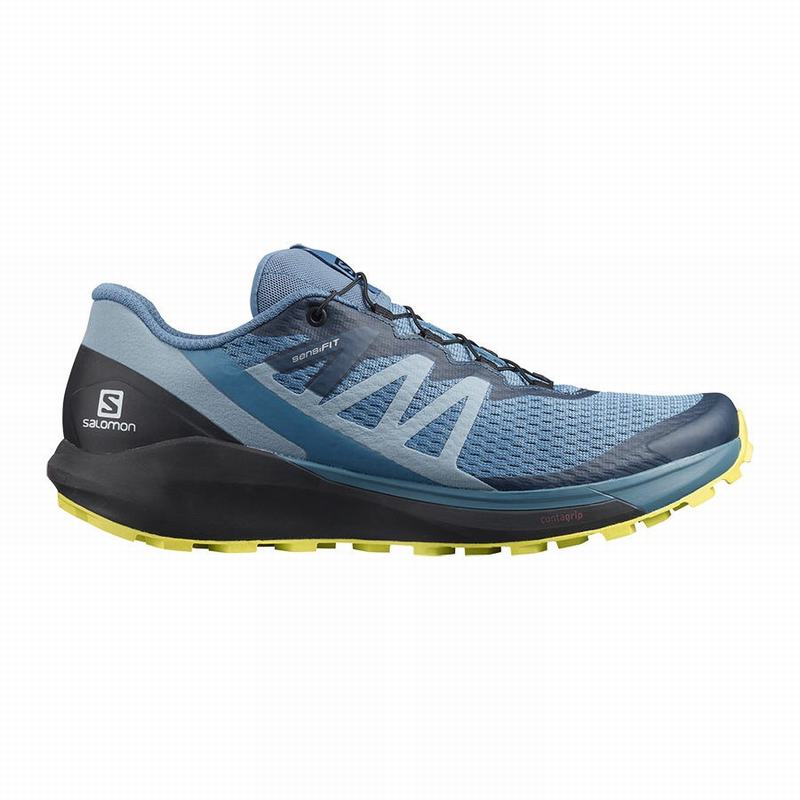 SALOMON SENSE RIDE 4 Philippines - Men's Running Shoes - Blue/Black | 039714-AUF